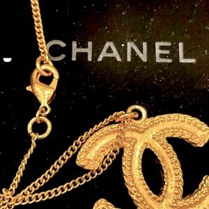 Chanel Gold CC Necklace.